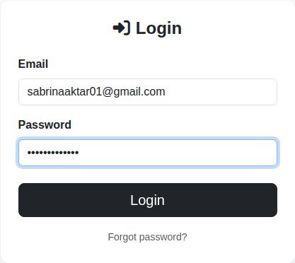 Shop-E-Business admin login form with email and password